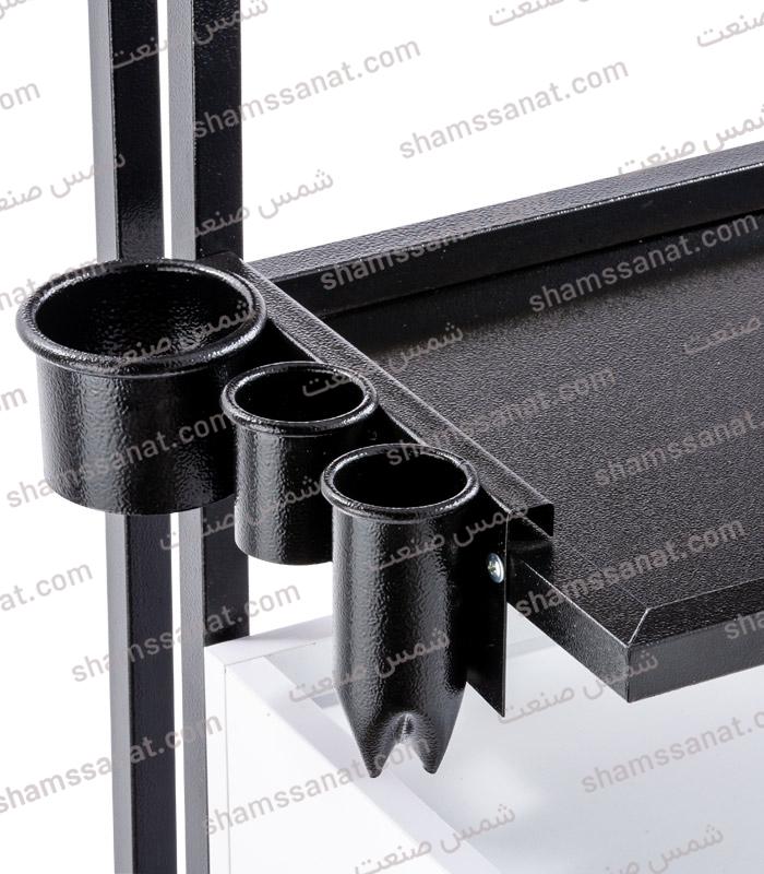 2041-3 ترولی فشیال آرایشگاهی فلزی چوبی 2041