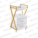 ترولی آرایشگاهی چوبی فلزی 2054