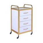 ترولی میکاپ آرایشگاهی فلزی چوبی 2046