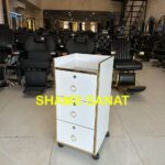 ترولی سه کشو آرایشگاهی چوبی