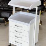 ترولی میکاپ آرایشگاهی چوبی فلزی 2042