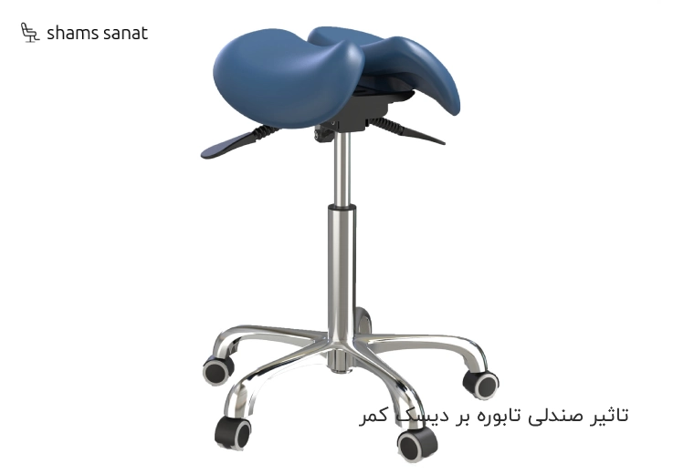 تاثیر صندلی تابوره بر دیسک کمر